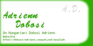 adrienn dobosi business card